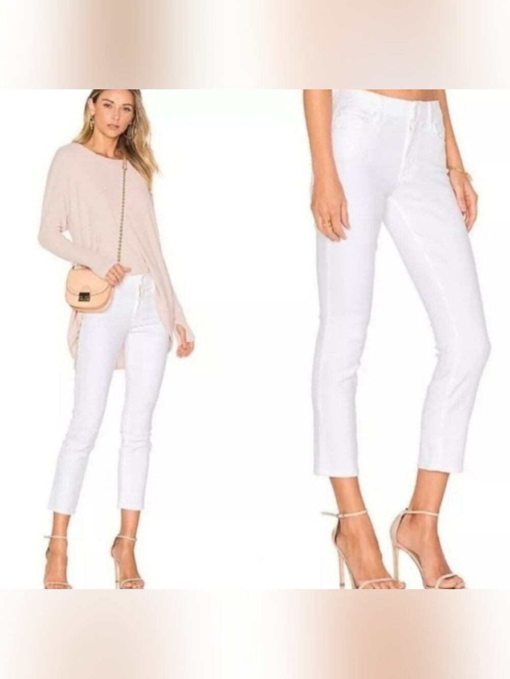 Mother Denim "The Looker" Crop in Glass Slipper - Size 27
